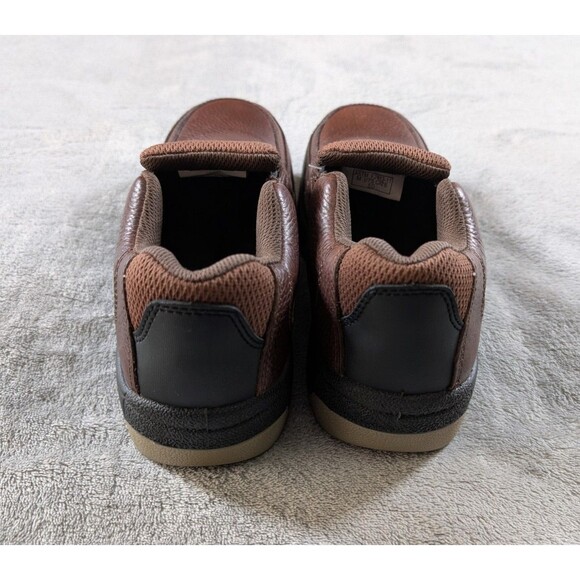 Florscheim Steel Toe Shoes Mens M 7-W8.5 Brown Leather Slip On Safety Workwear - Picture 5 of 12